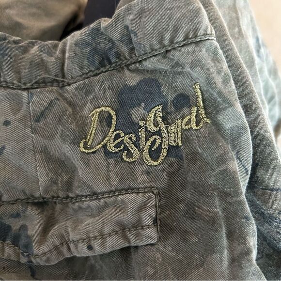 Desigual We Love Love Pleated Harem Drop Crotch Jogger Pants Size 28 Y2K Grunge - Picture 11 of 12